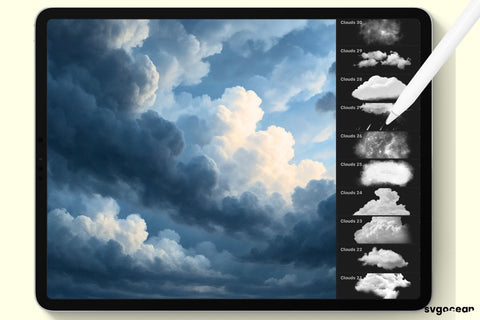 Cloud Procreate Brushes SVG SvgOcean 