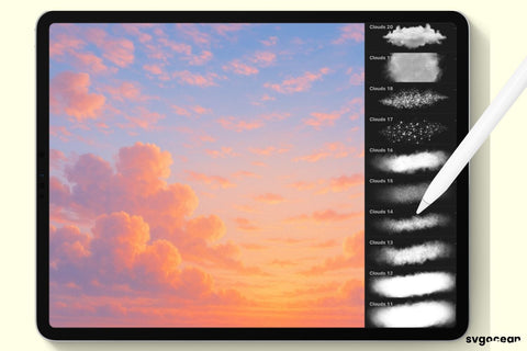 Cloud Procreate Brushes SVG SvgOcean 