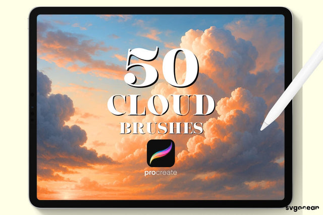 Cloud Procreate Brushes SVG SvgOcean 