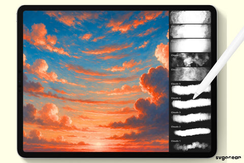 Cloud Procreate Brushes SVG SvgOcean 