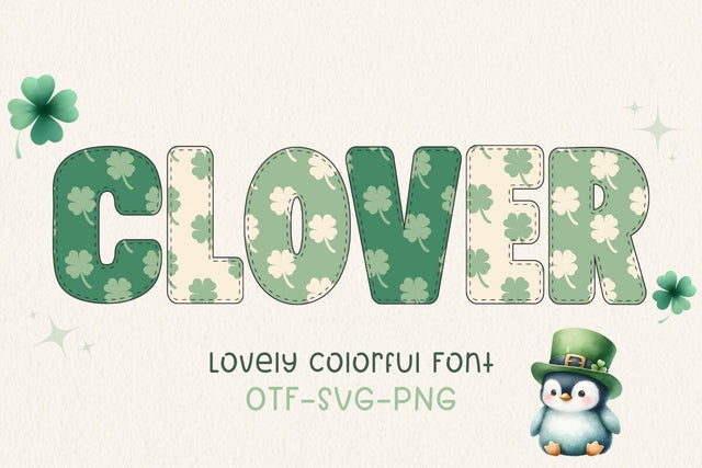 Clover - Color Font Font AnningArts Design 