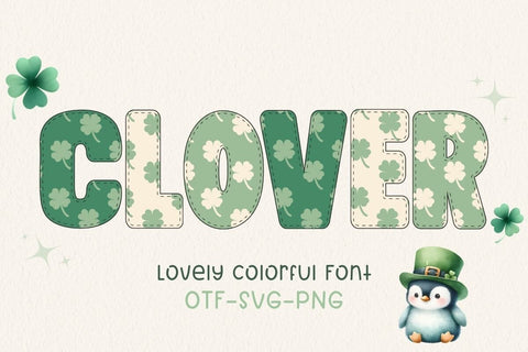 Clover - Color Font Font AnningArts Design 