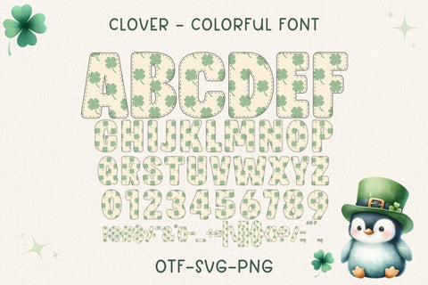 Clover - Color Font Font AnningArts Design 