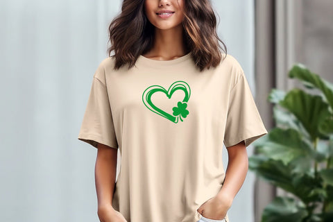 Clover Heart Svg Png Files for Patrick's Day, Lucky Svg, Shamrock Svg, Irish Svg, St Patricks Day Svg, St Patricks Shirt, Paddys Day Svg SVG DesignDestine 