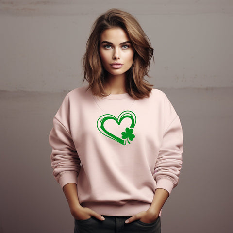 Clover Heart Svg Png Files for Patrick's Day, Lucky Svg, Shamrock Svg, Irish Svg, St Patricks Day Svg, St Patricks Shirt, Paddys Day Svg SVG DesignDestine 