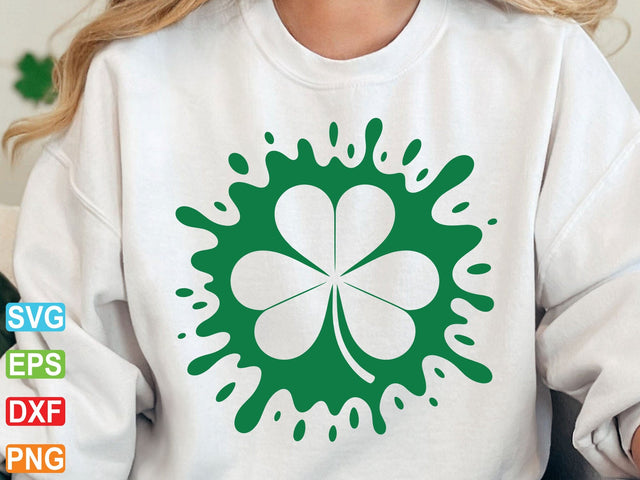 Clover Leaf Svg, clover png, Shamrock Silhouettes SVG Creativeart88 