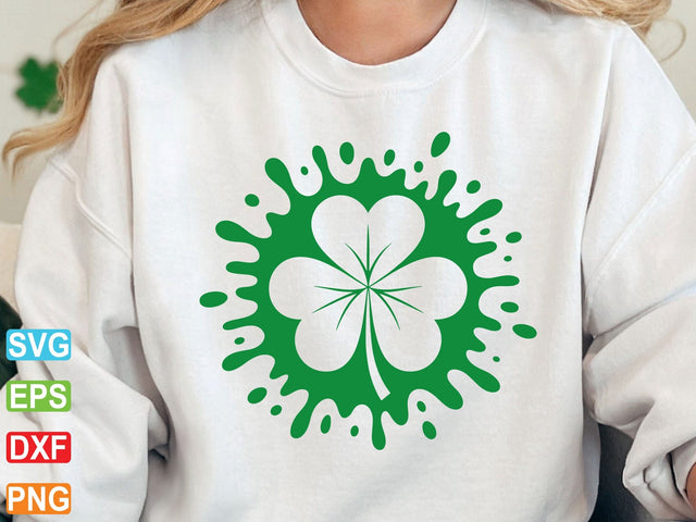 Clover Leaf Svg, clover png, Shamrock Silhouettes SVG Creativeart88 