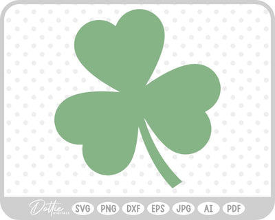 Clover Lucky Shamrock SVG DottieDigitals 