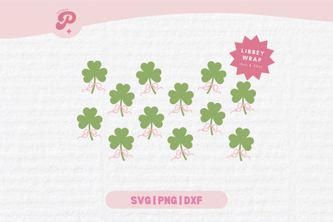 Clover SVG For Glass Cans SVG Totally Posie 