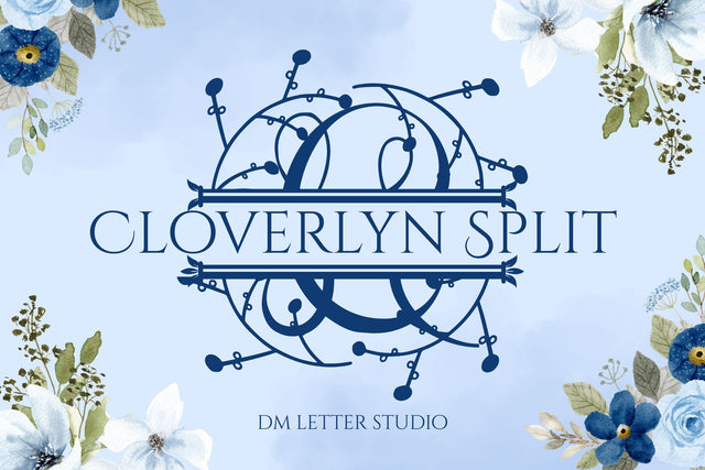 Cloverlyn Split Font Dm Letter Studio 