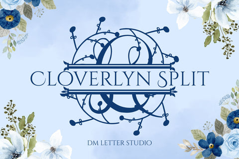 Cloverlyn Split Font Dm Letter Studio 