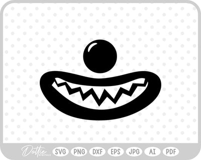 Clown Halloween SVG DottieDigitals 