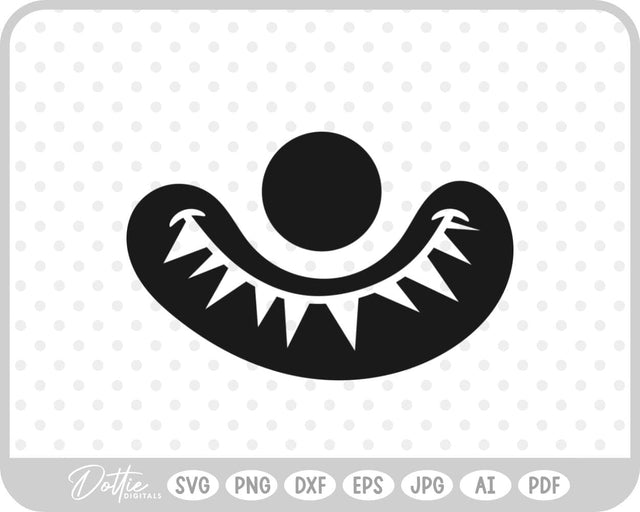 Clown Halloween SVG DottieDigitals 