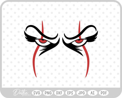 Clown Halloween SVG DottieDigitals 