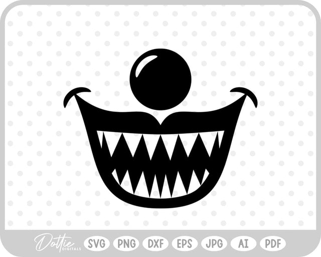 Clown Halloween SVG DottieDigitals 