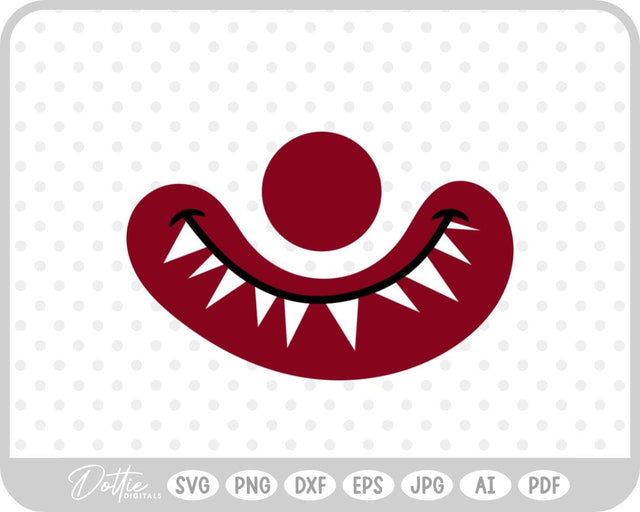 Clown Halloween SVG DottieDigitals 