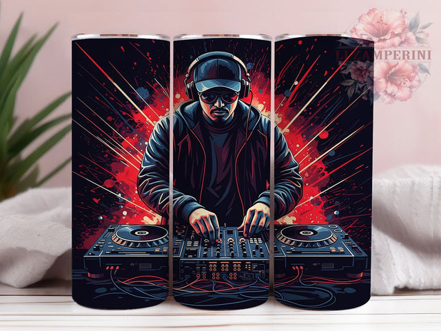 Club DJ Music Mixer Tumbler Gift, DJ Life Present, Music Producer Cup, Electronic Music Gift, Disc Jockey Design, Club DJ Tumbler, Music Mixer Cup Sublimation Li Zamperini 