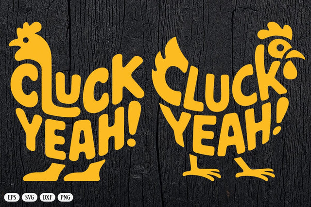 Cluck Yeah!, Chicken svg, Chicken Bandana svg, Cute Chicken svg SVG DesignDestine 