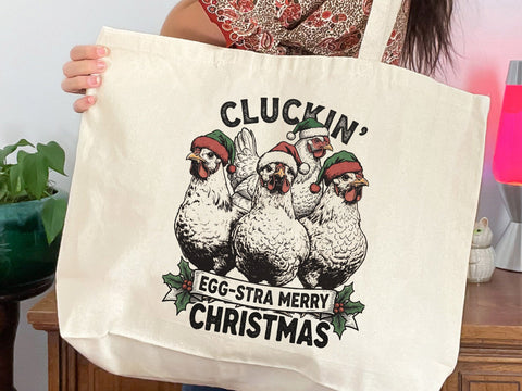 Cluckin' Egg-stra Merry Christmas PNG SVG DesignDestine 