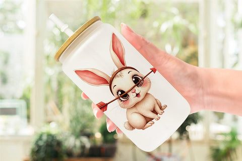 Clumsy Critters Glass Can Sublimation artnoy 