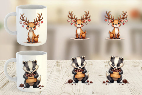 Clumsy Critters Mug Wrap Sublimation artnoy 