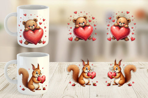 Clumsy Critters Mug Wrap Sublimation artnoy 