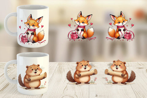 Clumsy Critters Mug Wrap Sublimation artnoy 