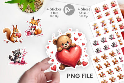 Clumsy Critters Sticker Sublimation artnoy 