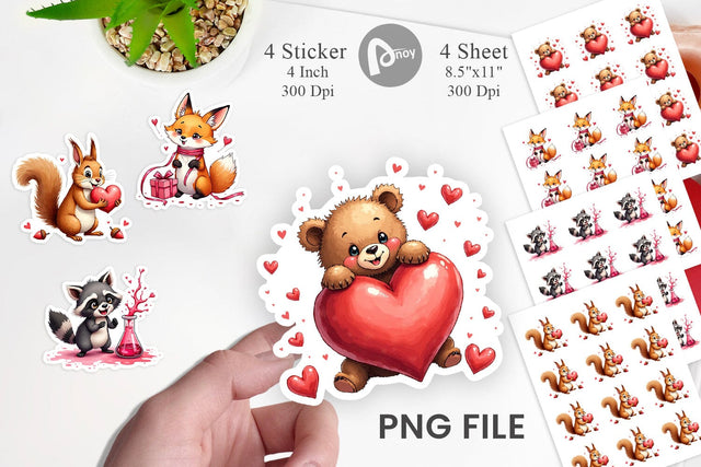 Clumsy Critters Sticker Sublimation artnoy 