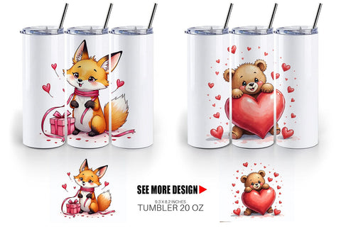 Clumsy Critters Tumbler Sublimation artnoy 