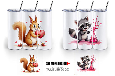 Clumsy Critters Tumbler Sublimation artnoy 