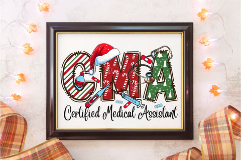 CMA certified medical assistant png design Sublimation Regulrcrative 
