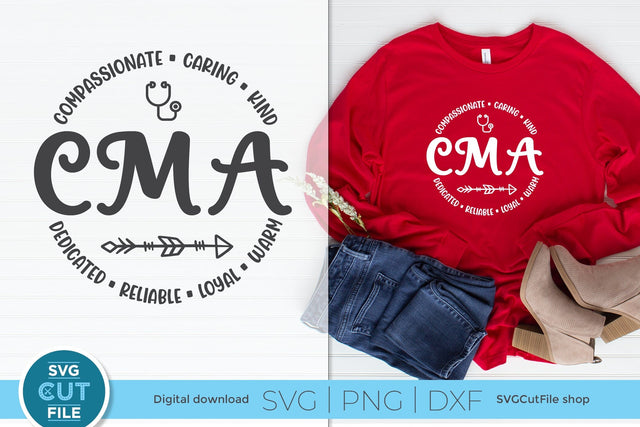 CMA svg, Certified Medical Assistant svg SVG SVG Cut File 