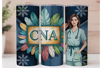 CNA Floral Tumbler Wrap Sublimation PixelChick 