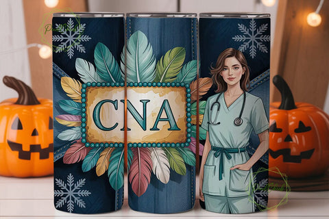 CNA Floral Tumbler Wrap Sublimation PixelChick 