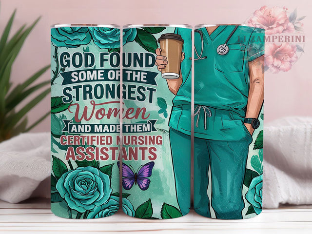 CNA Nurse Appreciation 20oz Tumbler Wrap, Nursing Assistant Tumbler, Strong Women Tumbler, Nurse Appreciation Tumbler, Inspirational Tumbler Design, Nursing Sublimation Tumbler Sublimation Li Zamperini 
