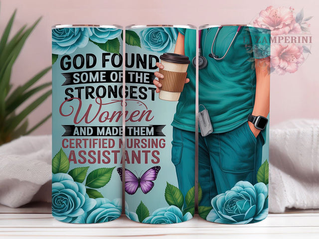 CNA Nurse Appreciation 20oz Tumbler Wrap, Nursing Assistant Tumbler, Strong Women Tumbler, Nurse Appreciation Tumbler, Inspirational Tumbler Design, Nursing Sublimation Tumbler Sublimation Li Zamperini 