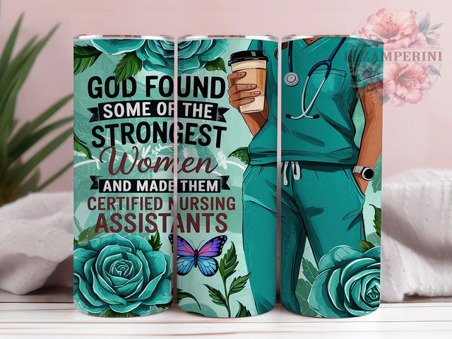 CNA Nurse Appreciation 20oz Tumbler Wrap, Nursing Assistant Tumbler, Strong Women Tumbler, Nurse Appreciation Tumbler, Inspirational Tumbler Design, Nursing Sublimation Tumbler Sublimation Li Zamperini 