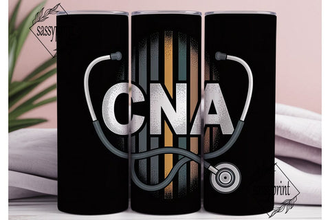 CNA Stethoscope 20oz Tumbler Wrap Sublimation sassyprint 