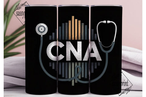 CNA Stethoscope 20oz Tumbler Wrap Sublimation sassyprint 