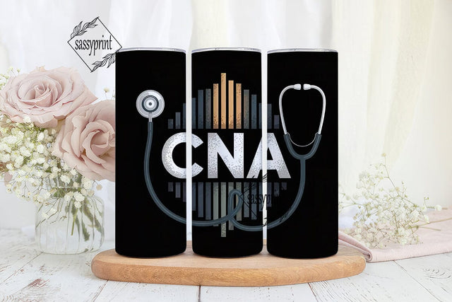 CNA Stethoscope 20oz Tumbler Wrap Sublimation sassyprint 