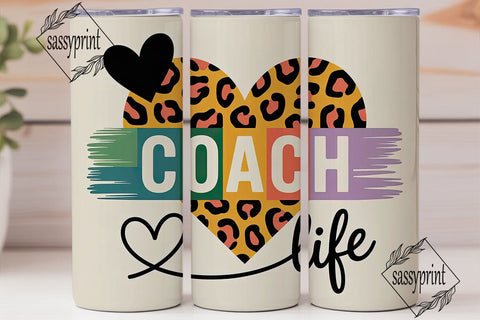 Coach Life 20oz Tumbler Wrap Sublimation sassyprint 