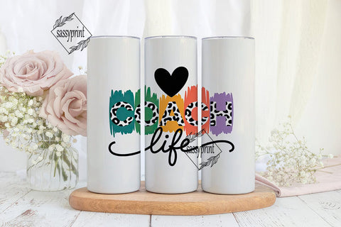 Coach Life 20oz Tumbler Wrap Sublimation sassyprint 