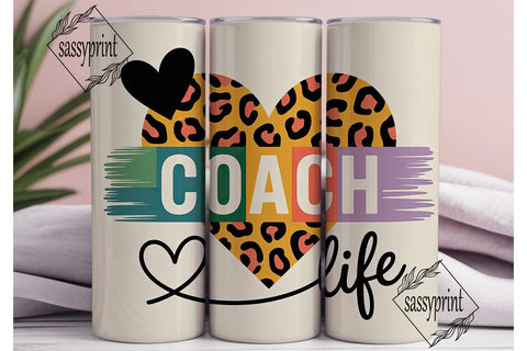 Coach Life 20oz Tumbler Wrap Sublimation sassyprint 