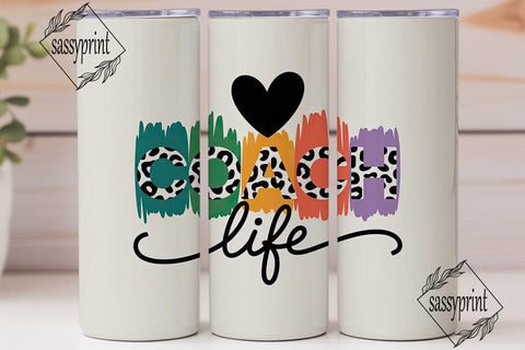 Coach Life 20oz Tumbler Wrap Sublimation sassyprint 