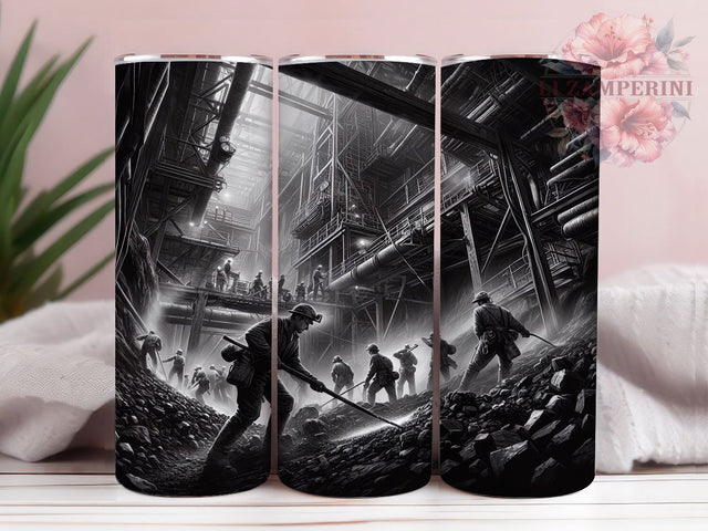 Coal Miner Hard Hat Blue Collar Pride Tumbler, 20oz Sublimation Design, Miner Life PNG, Hard Hat Worker Cup, Dirty Jobs Tumbler, Blue Collar Pride Wrap, Underground Worker Design Sublimation Li Zamperini 