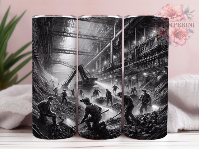 Coal Miner Hard Hat Blue Collar Pride Tumbler, 20oz Sublimation Design, Miner Life PNG, Hard Hat Worker Cup, Dirty Jobs Tumbler, Blue Collar Pride Wrap, Underground Worker Design Sublimation Li Zamperini 