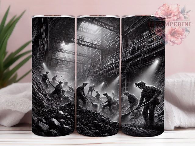 Coal Miner Hard Hat Blue Collar Pride Tumbler, 20oz Sublimation Design, Miner Life PNG, Hard Hat Worker Cup, Dirty Jobs Tumbler, Blue Collar Pride Wrap, Underground Worker Design Sublimation Li Zamperini 