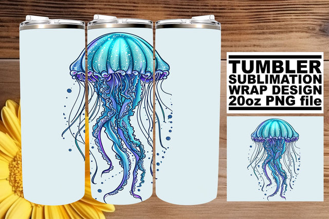 Coastal Calm Tumbler Design, Summer Sublimation Wrap, 20oz, Coastal Fish Art, Watercolor Sea Creatures Sublimation afrosvg 