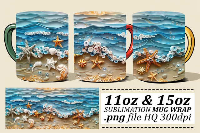 Coastal Comfort Mug Sublimation Design Sublimation afrosvg 